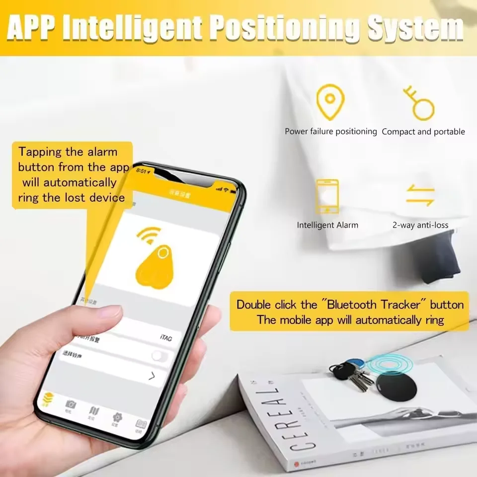 Xiaomi Mini Smart Finder แบบพกพา Locator บลูทูธ 4.0 แท็ก Tracker Anti Loss Location กระเป๋าสตางค์เด็ก Locator อุปกรณ์ Locator