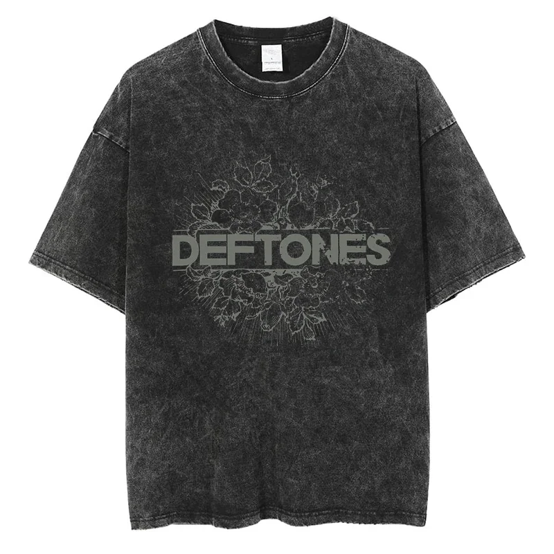 Deftones Band-Diamond Eyes Music Album Cover T-Shirt Metal Rock Clothes Cotton Vintage Short Sleeve Tees For Men Plus Size Tops