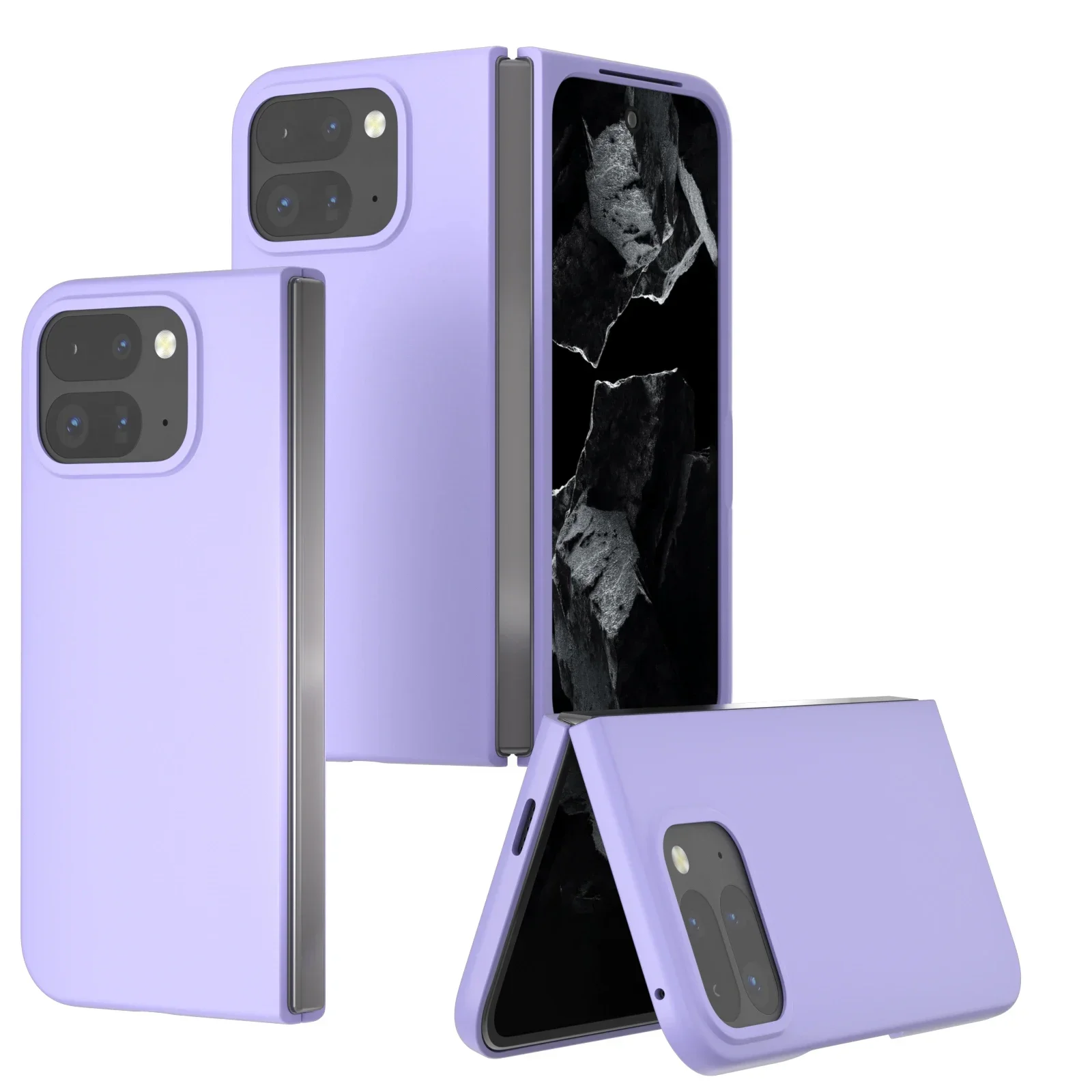 Luxury Matte Skin Phone Case for Google Pixel 9 Pro Fold Case Back Protection Shockproof Cover