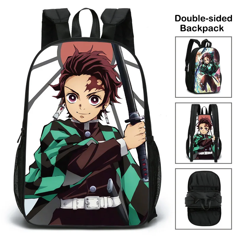 Demon Slayer Primary Students Schoolbag Boys Girls Cosplay Kimetsu no Yaiba Kamado Tanjirou Agatsuma Zenitsu Nezuko Backpack