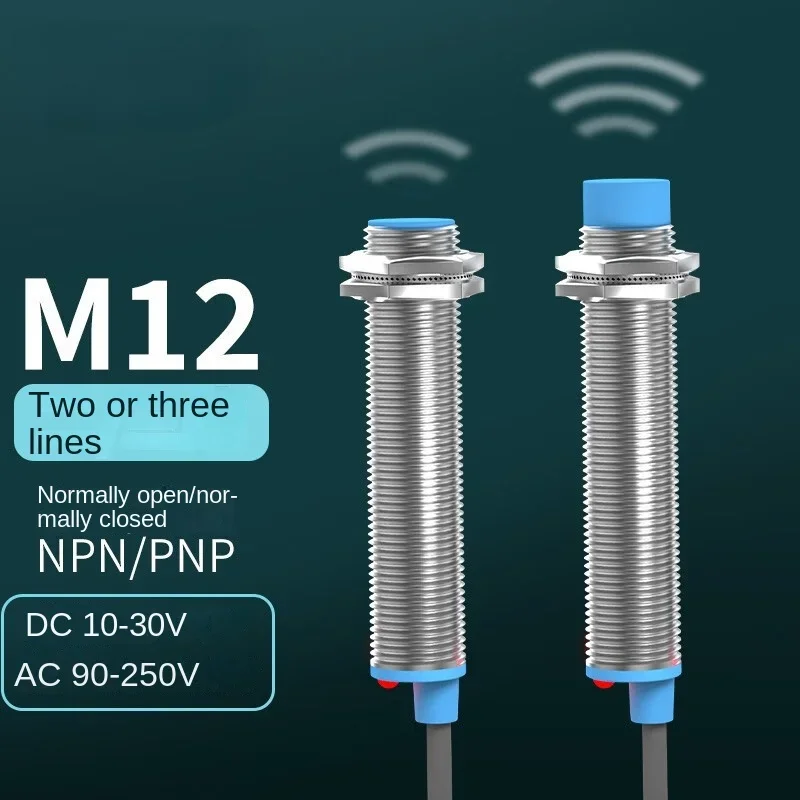 Lj12 Inductance Approach Switch Metal Sensor NPN/PNP DC Three-Wire Normally Open/Normally Closed Thread