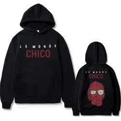 French Rapper PNL Le Monde Chico Album Graphic Print Hoodie Men Women Hip Hop Fashion Oversized Sweatshirt Men's Casual Hoodies