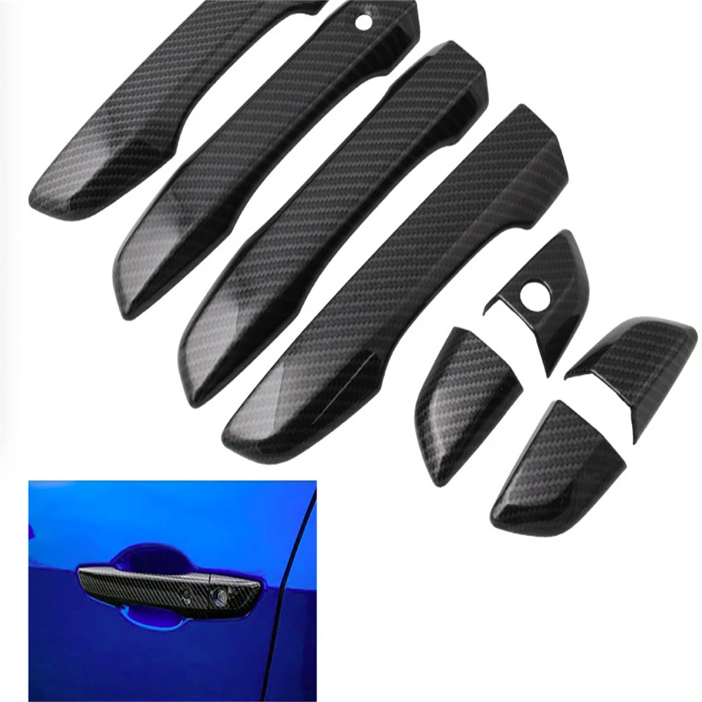 

For 10th Gen Civic ABS Carbon Fiber Style Door Handle Cover for 10th Gen Honda Civic 2017-2021 With Smart Auto Lock Holes