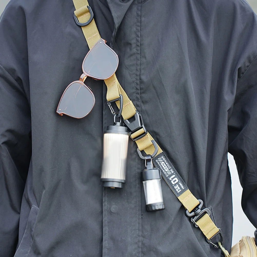 

Outdoor Camping Sling Shoulder Strap Quick Release Hang-Ring Bag Strap (Khaki)