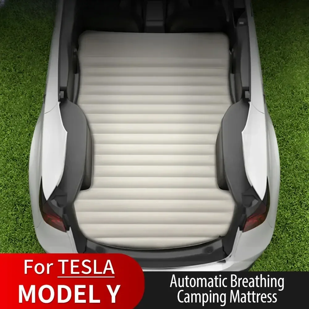 For Tesla Model Y Automobile Air Mattress Self-Inflating Mattress Travel Sleeping Bed Tesla Car Inflatable Camping Mattress