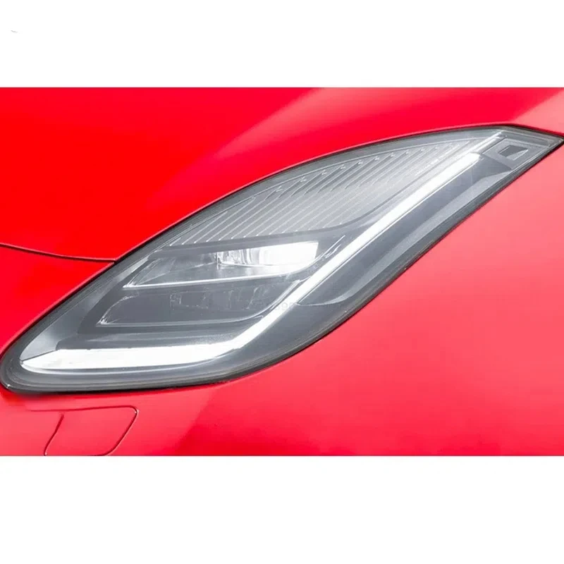 

2 шт. защитная пленка для фар автомобиля, виниловая прозрачная черная наклейка из ТПУ для Jaguar F Type X152 2013 г., аксессуары в подарок