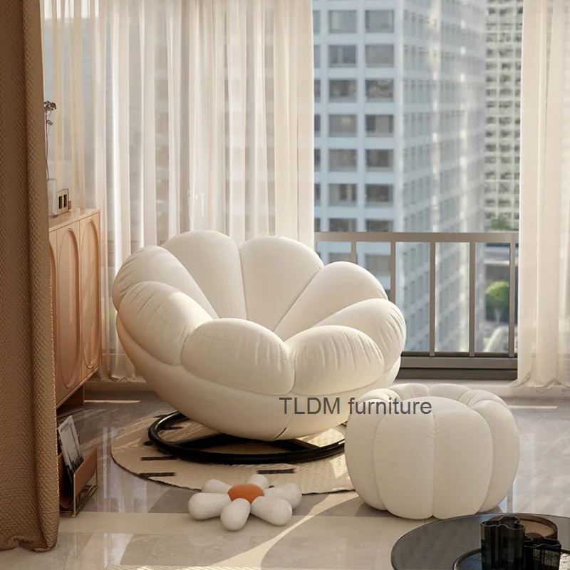 

Small Lazy Fabric Sofa Chair Relax Balcony Design Modern Reading Sofa Chair Comfy Single Cadeiras De Sala De Estar Furniture