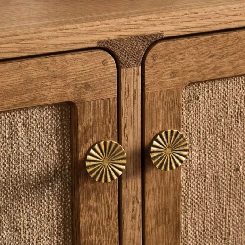 2 Stück Schubladenknöpfe aus Zinklegierung für Küche, Schrank, Badezimmer, Kommode, Antike Schrankknöpfe, Klassische Vintage Flache Schubladengriffe – Detail 6