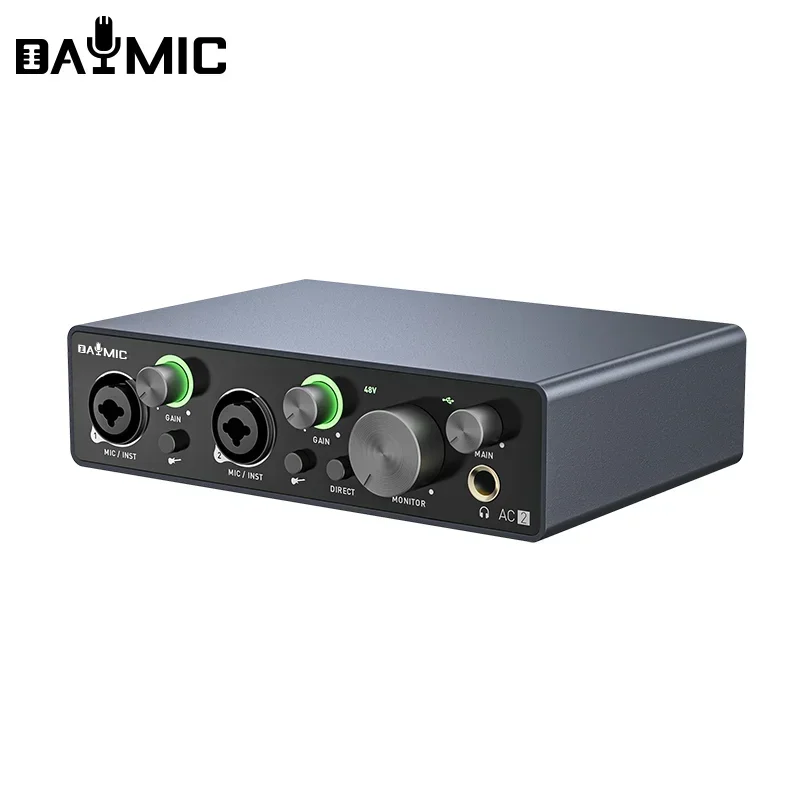 

Audio interface recording studio usb external sound card recording guitar 2 channel sound interface audio recording professional