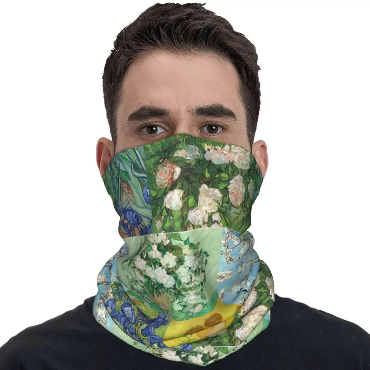 Famous Postimpressionist Painter Vincent Van Gogh Bandana Balaclava Autumn Running Travel UVCycling Mask Seamless Soft Face Mask