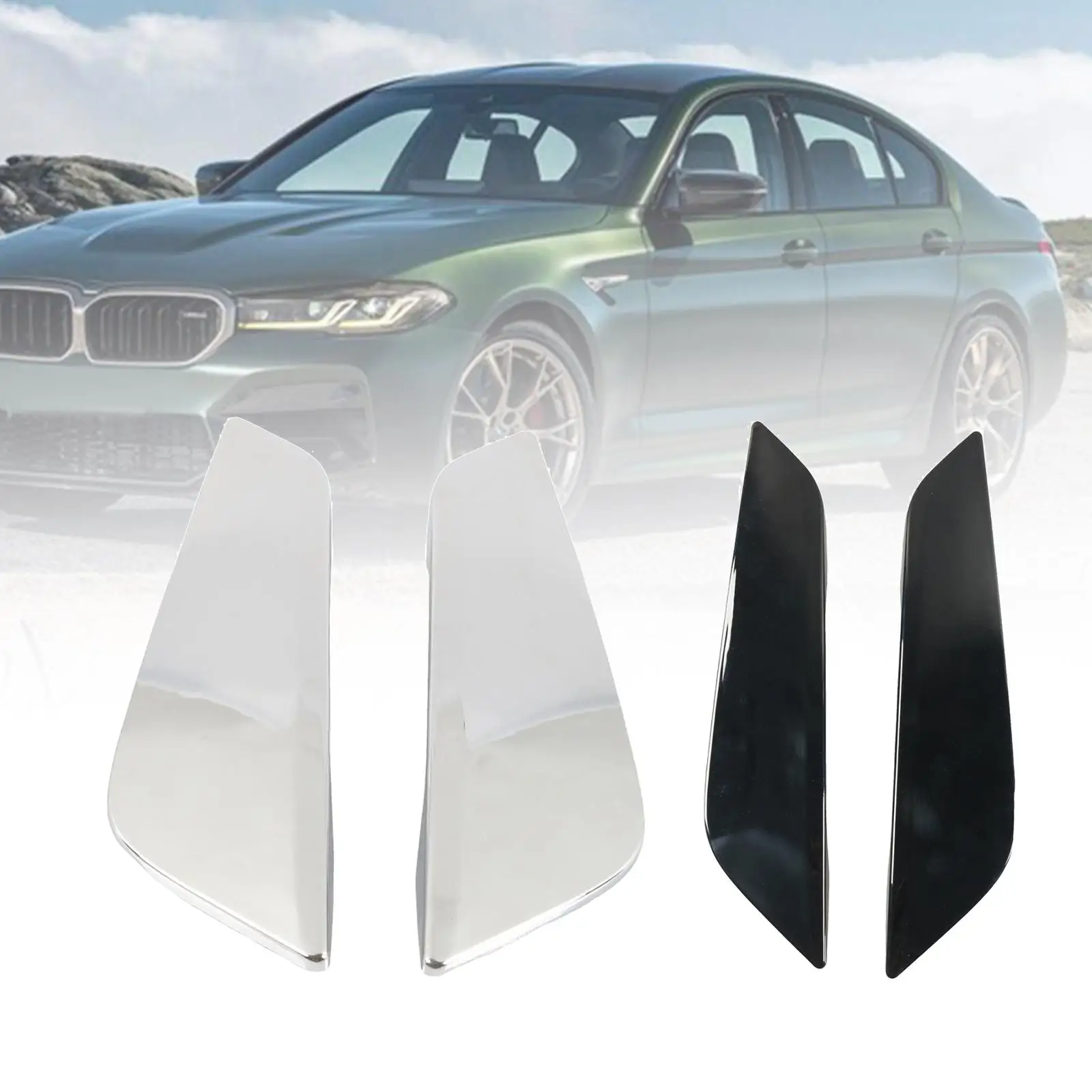 

Protective Side Fender Vents Trim Decoration Replace ABS for BMW 530I 2017-2023