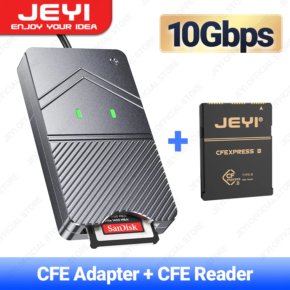 JEYI 2230 M.2 NVMe SSD naar CFE Type-B puur koperen adapter, uitbreidingsgeheugen CFexpress-kaart voor NIKON Z6/Z7/Z8/Z9/D6, CANON R3/R5C