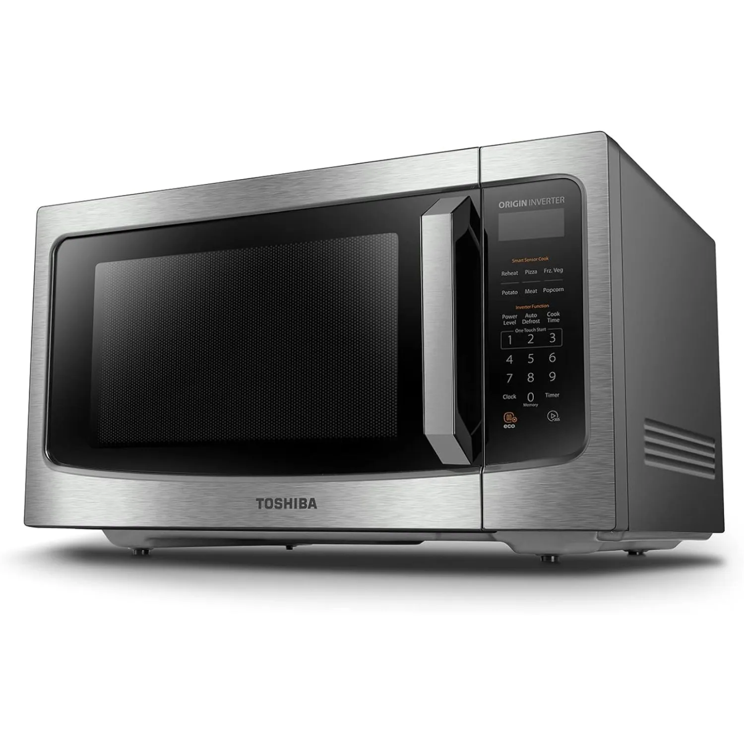 Horno microondas ML-EM45PIT(SS) con tecnología de inversor, Sensor inteligente, descongelación automática, 1,6 Cu Ft, 33lb.& 1350W | EE. UU. | Nuevo