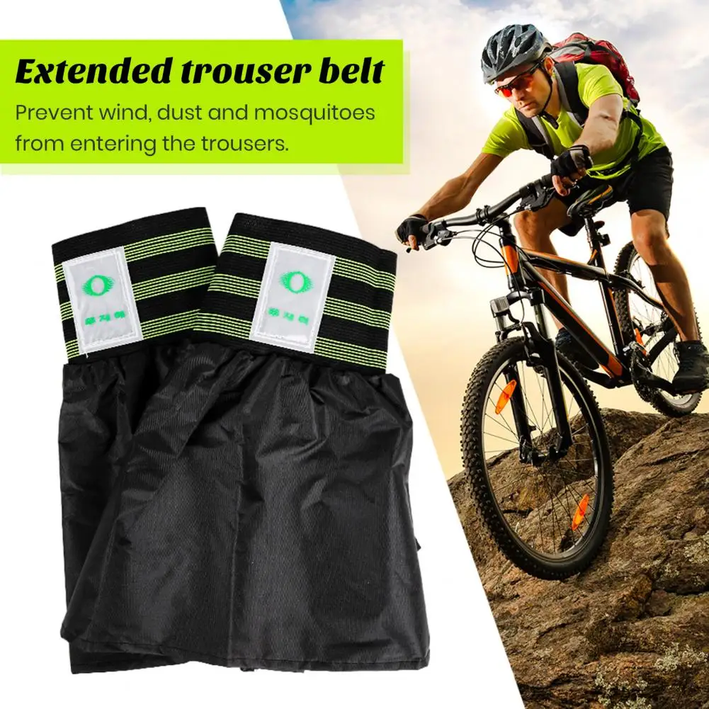 Cycling Pants Straps Elastic Leg Straps Reflective Cycling Leg Straps Set Elastic Band for Biking for Backpack for Cyclists