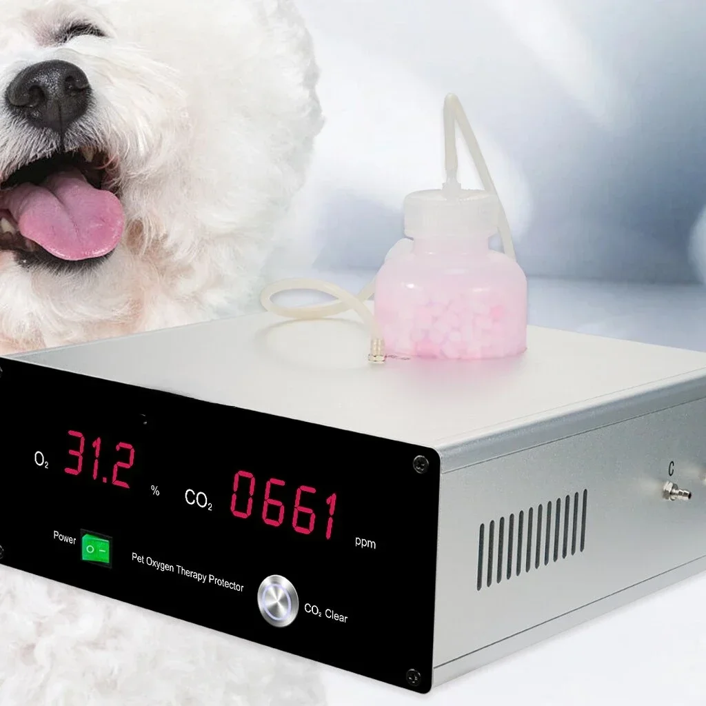 Hot SalesFactory Price Pet Dog Cat Animal Oxygen ICU Cage Oxygen Therapy Monitor Kitten Puppy Incubator With Nebulization Oxygen