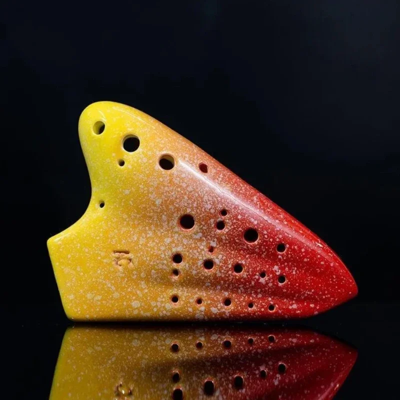 

Luxury Ocarina Ceramic Alto Tone C Professional 16 Holes Triple Ocarina Hand Music Instrument Accessories Beginner Children Gift