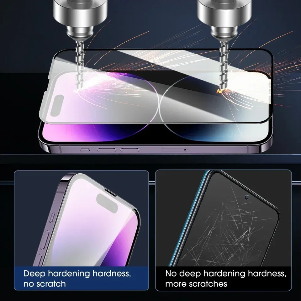 1-3 Piezas Protector de Pantalla de Vidrio Claro HD para iPhone 16 17 Pro Max Vidrio Templado para iPhone 17/17Pro/17ProMax/17Air 3