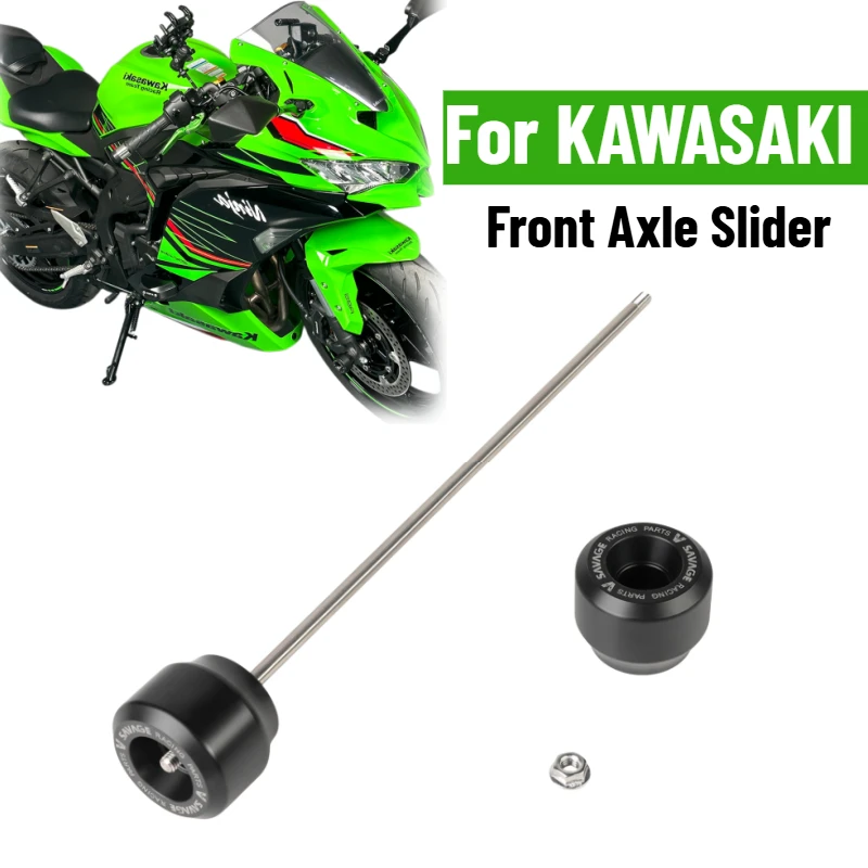 

Front Axle Slider For KAWASAKI NINJA ZX-4R/4RR ZX-25R ZX-25RR SE Spindle Bobbins Wheel Fork Crash Protector Guard Pad ZX400 R RR