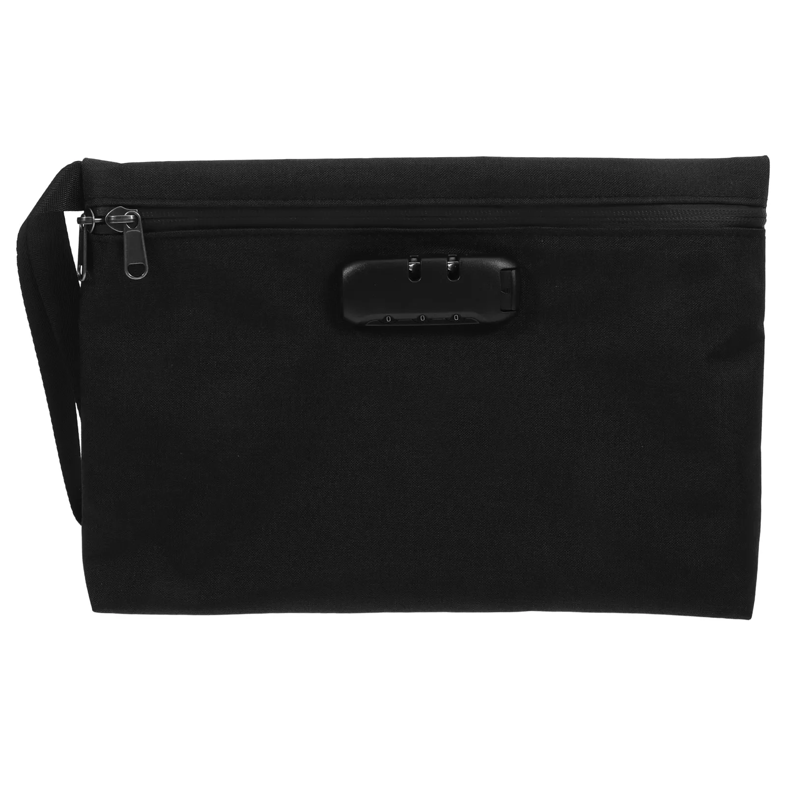 

Portable Combination Lock Storage Bag Splashproof Secure Folder for A4 Documents Cash Phone Credit Cards Travel Use