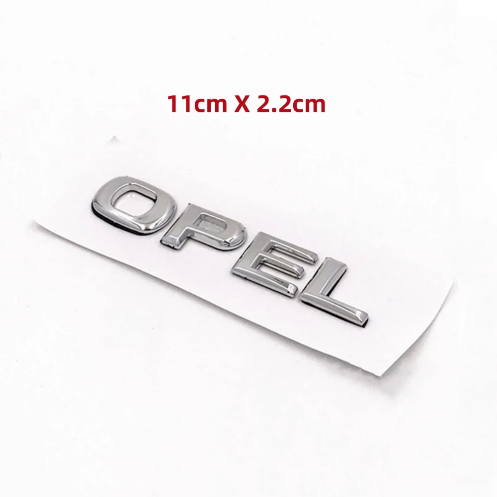 1pcs ABS High-Quality OPEL COSRA Letters Emblem Sticker Car Rear Trunk Tail Bumper Badge Styling Auto Accessories For Opel Corsa