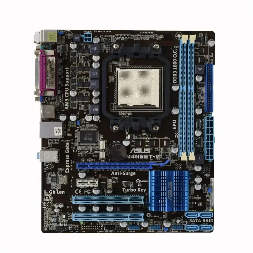 ASUS M4A78LT-M/CM1630 Motherboard Socket AM3 AMD 760G/780L DDR3 16GB support Athlon IIX2 220 IIX2 240 IIX2 245 IIX2 270 IIX3 425