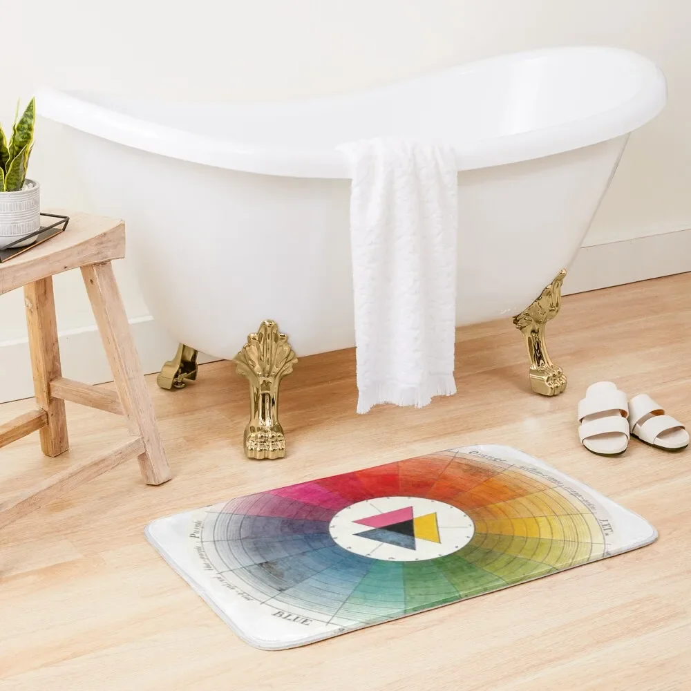

Harris’s Shaded Colour Wheel, Moses Harris (1731-1785) Bath Mat For Bathroom And Toilet External Entrance Doormat Toilet Rug Mat