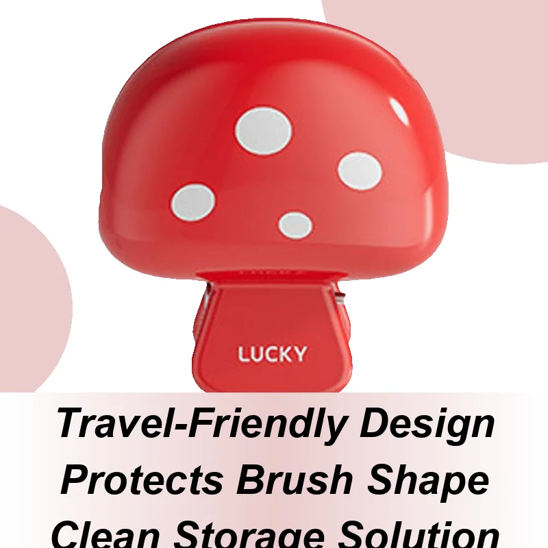 Toothbrush Cover Mushroom-Shaped Manual Toothbrush Protector Cover Portable Protective Cap Home Use Cute Gadgets Decorative For