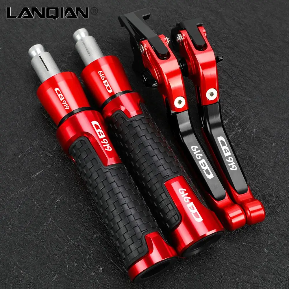 

CB 919 Motorcycle Extendable Brake Clutch Levers Handlebar Hand Grips ends For HONDA CB919 2002 2003 2004 2005 2006 2007 2008