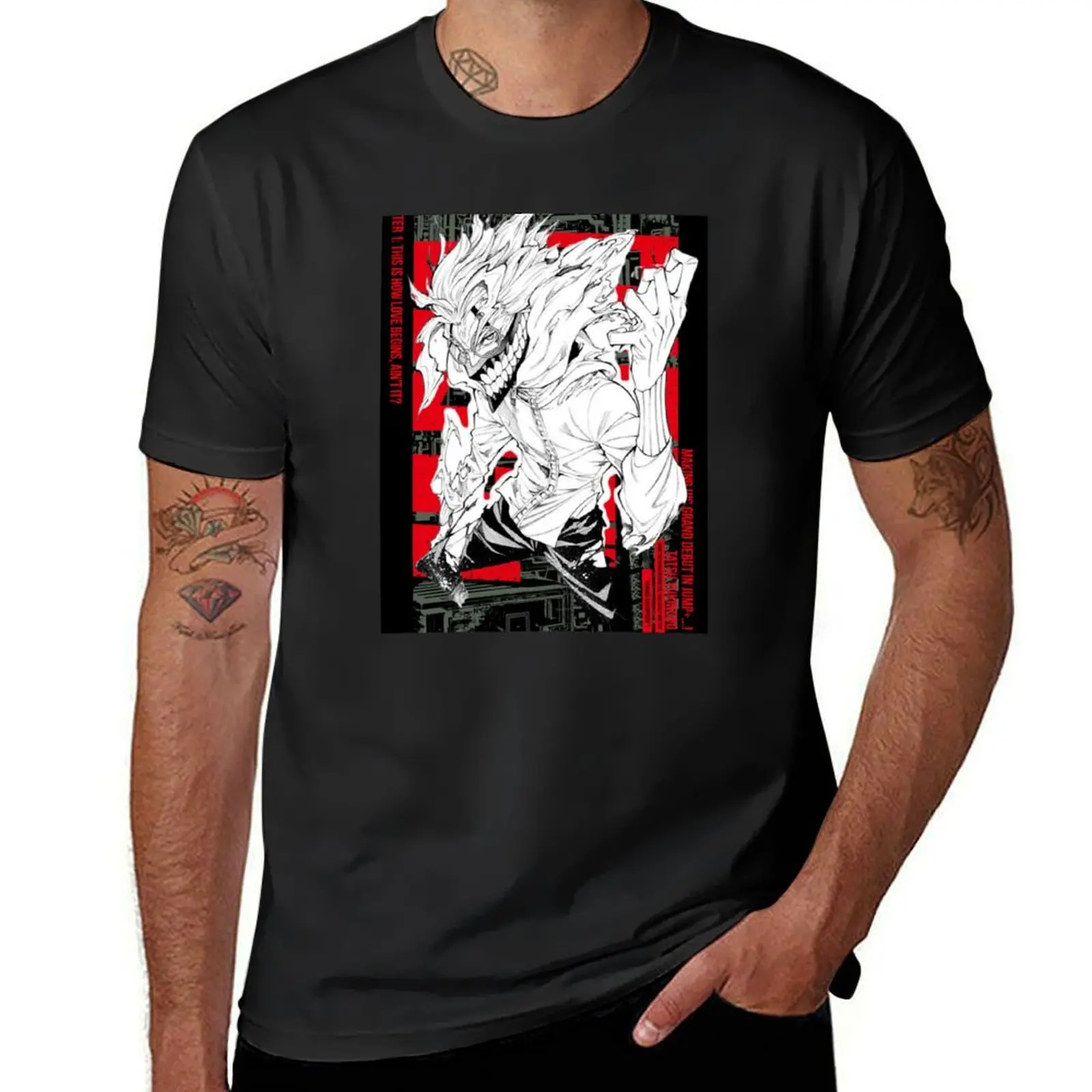 DanDaDan - Ken Takakura - Okarun - Manga Design T-Shirt blacks customs design your own Men's t shirts