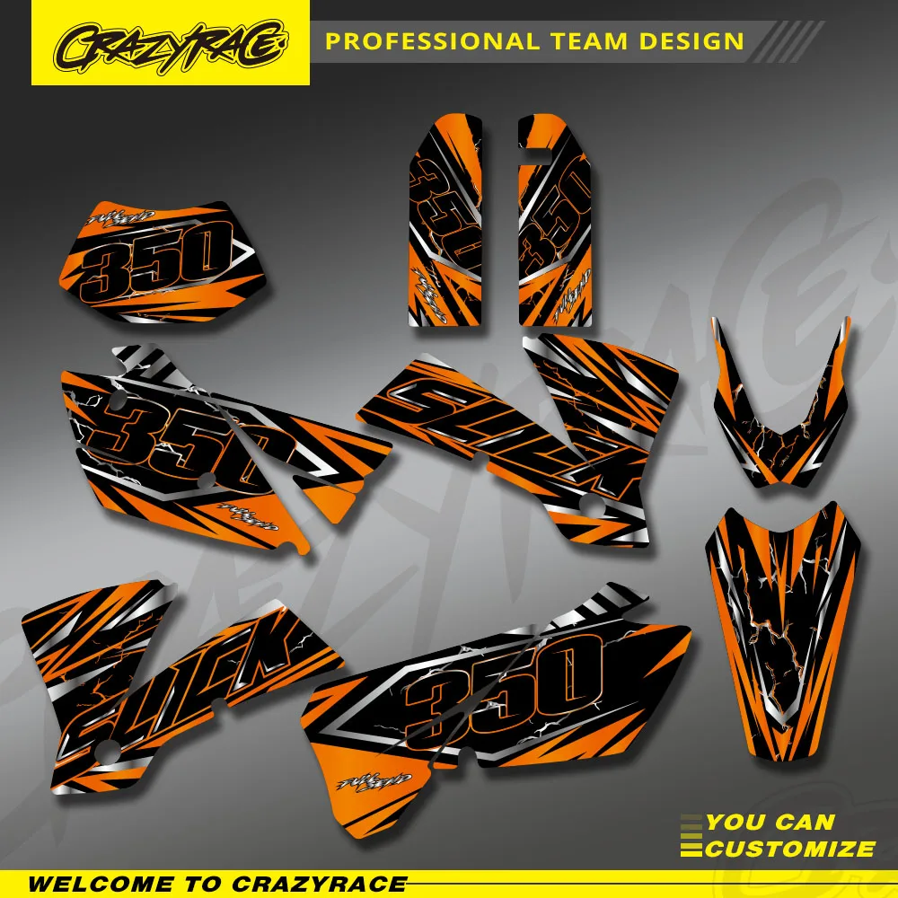 НОВЫЕ ГРАФИКИ и ФОНЫ НАКЛЕЙКИ для KTM 125 200 250 300 400 450 525 EXC 2004, наклейки на мотоцикл, индивидуальное украшение на заказ
