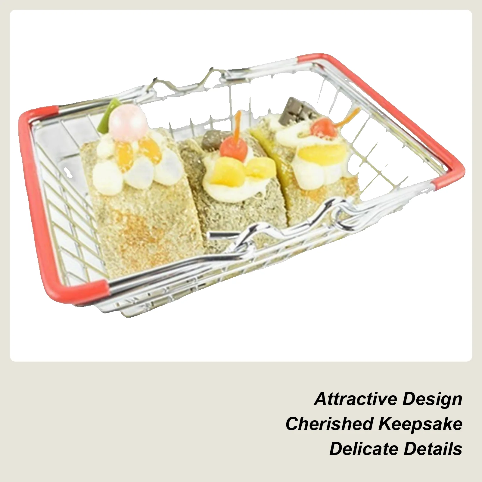 

Миниатюрная продуктовая тележка, реквизит для фотосессии, ручная тележка для супермаркета для детей, коллекционные сказочные сады, ролевые игры, архитектурная модель