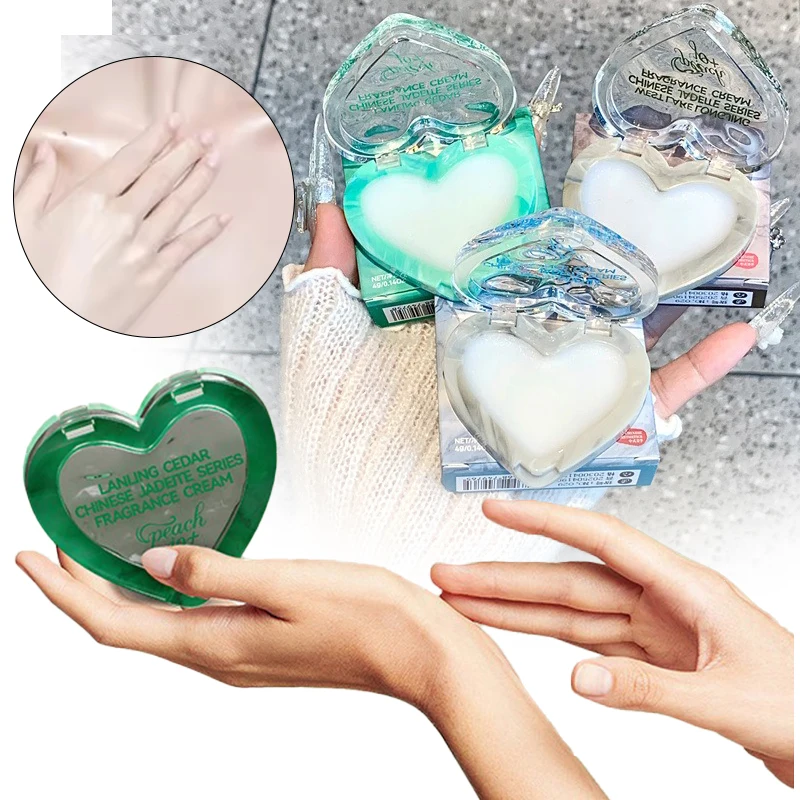 Solid Perfumes Cedar Gardenia Scent  Long Lasting Fragrance Portable Deodorants Pheromone  For Women&Men Skin Care Chinese Jade