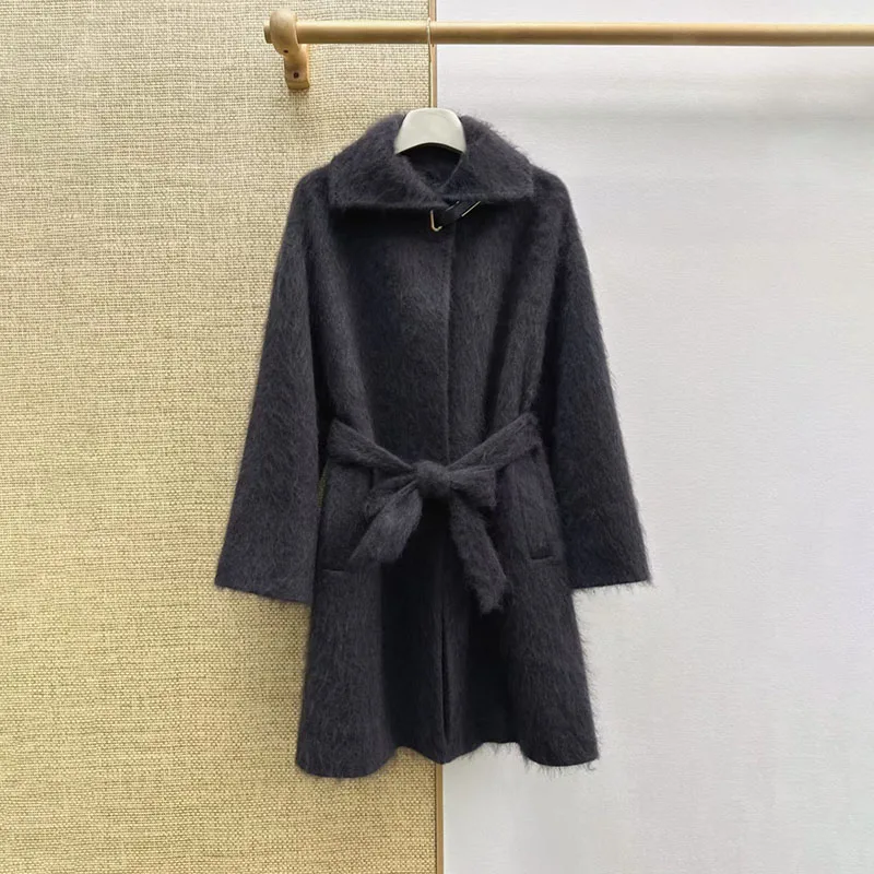 2026, New Arrival, Women's Coat, Classic Mid-Length Jacket, High-Quality, Versatile, Fashionable, and Elegant Trench Coat, Y2K