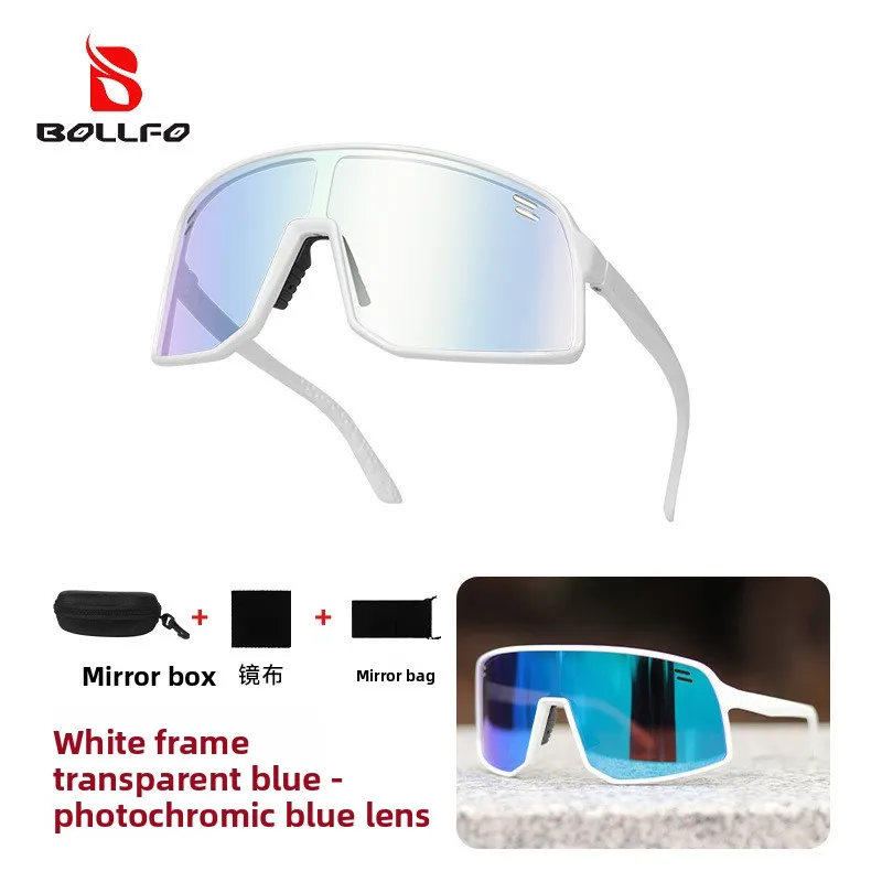 Photochromic Polarized Cycling Sunglasses Men Women UV400 MTB Road Bike Sports Glasses TR90 Fishing