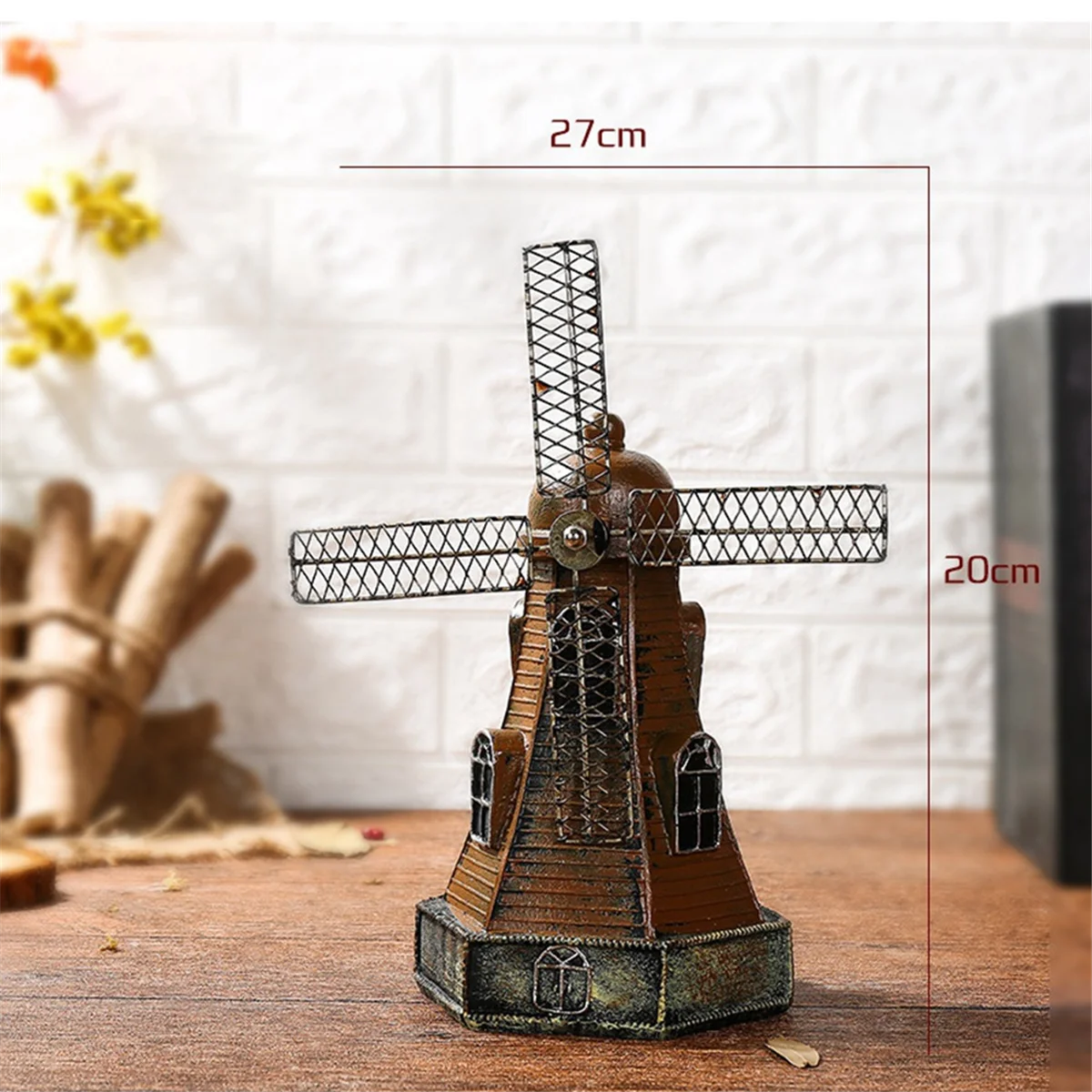 Money Box Resin Piggy Bank Retro SavingBox Retro Saving Pot Windmill Crafts Netherlands Resin Crafts Resin SavingBox,B-2