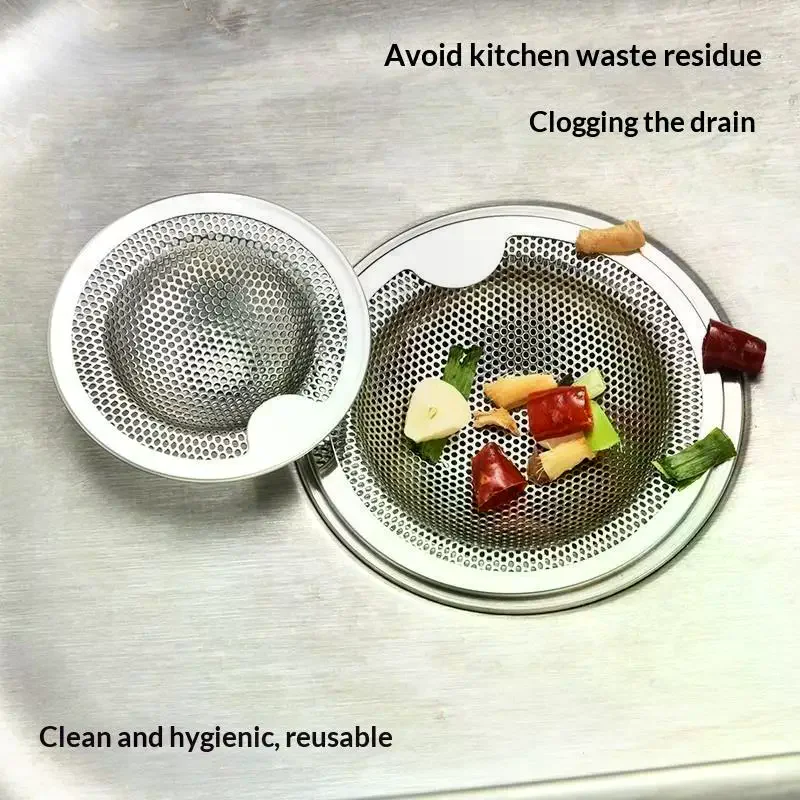 

Stainless Steel Sink Drain Strainers With Durable Fine Mesh Perfect For Catching Food Scraps Preventing Clogging