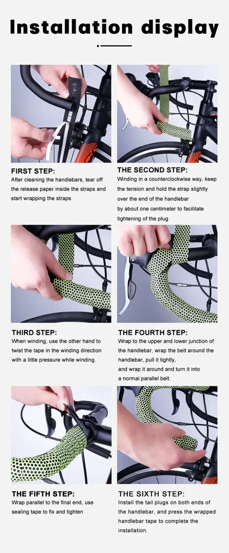 Rennrad Griff Bar Band Radfahren Atmungsaktive Lenker Band Strap Anti Slip Griff Gürtel Gradienten RB Bar Wrap – Detail 10