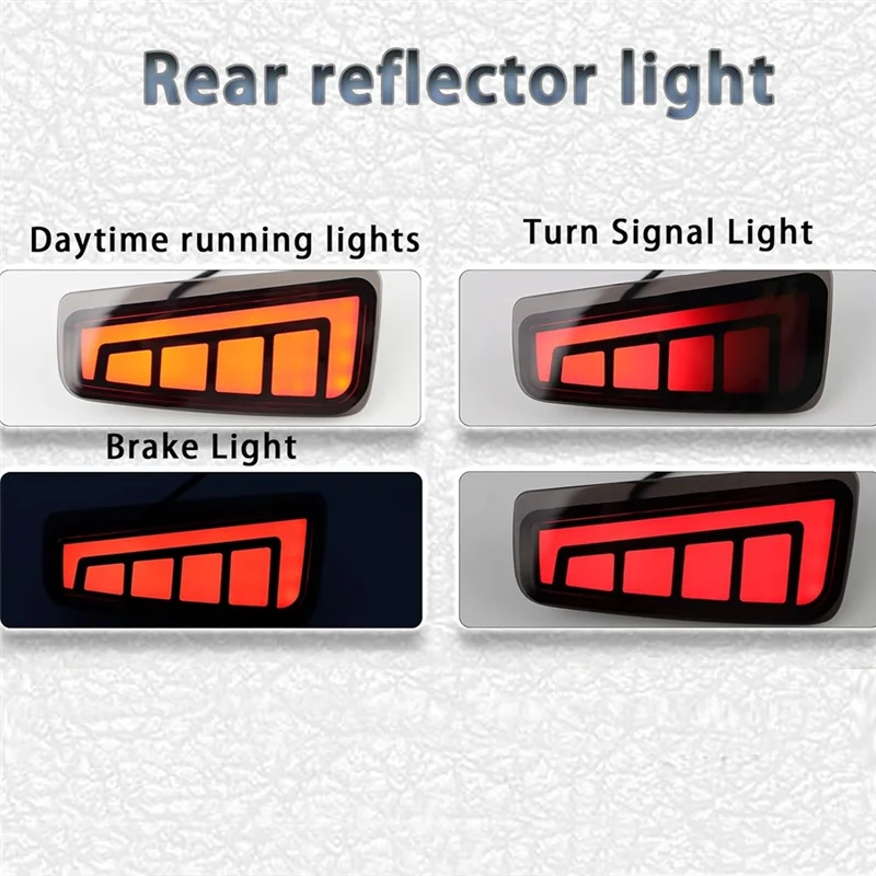 

Rear Bumper Reflectors Light Brake Light Turn Signal Tail Light For Subaru Outback 2015-2020 Accessories