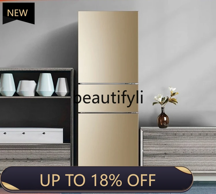 

Z189 Refrigerator for household three-open door ultra-thin small medium-sized air-cooled frost-free and fresh and thin