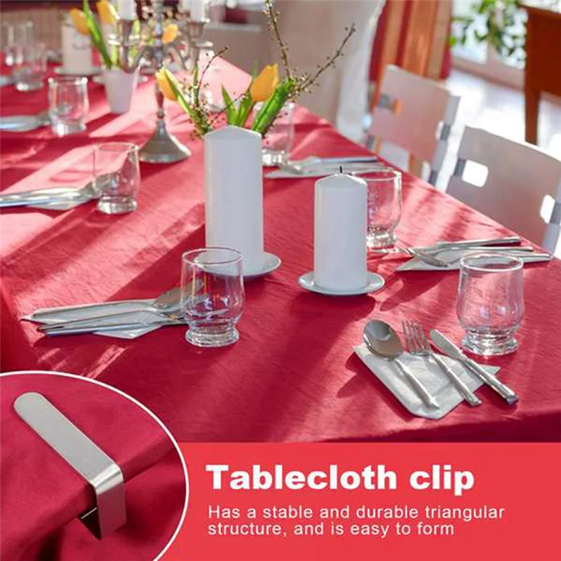 ALIM-10 Pack Tablecloth Clips For Folding Tables,Picnic Tablecloth Clips For Outdoor Tables,Table Skirt Clips For Camping
