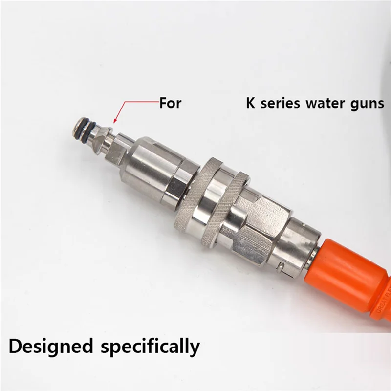 A95I-Hose Quick Connector 3/8 Quick Plug Set High Pressure Washer Adapter Anti-Winding Conversion Joint For Karcher Water