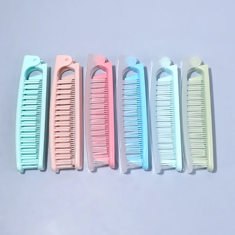 Portable Travel Hair Comb Detangling Hair Brush Foldable Dual-Purpose Massage Comb Anti-Static Hair Combs Hair Styling Tools