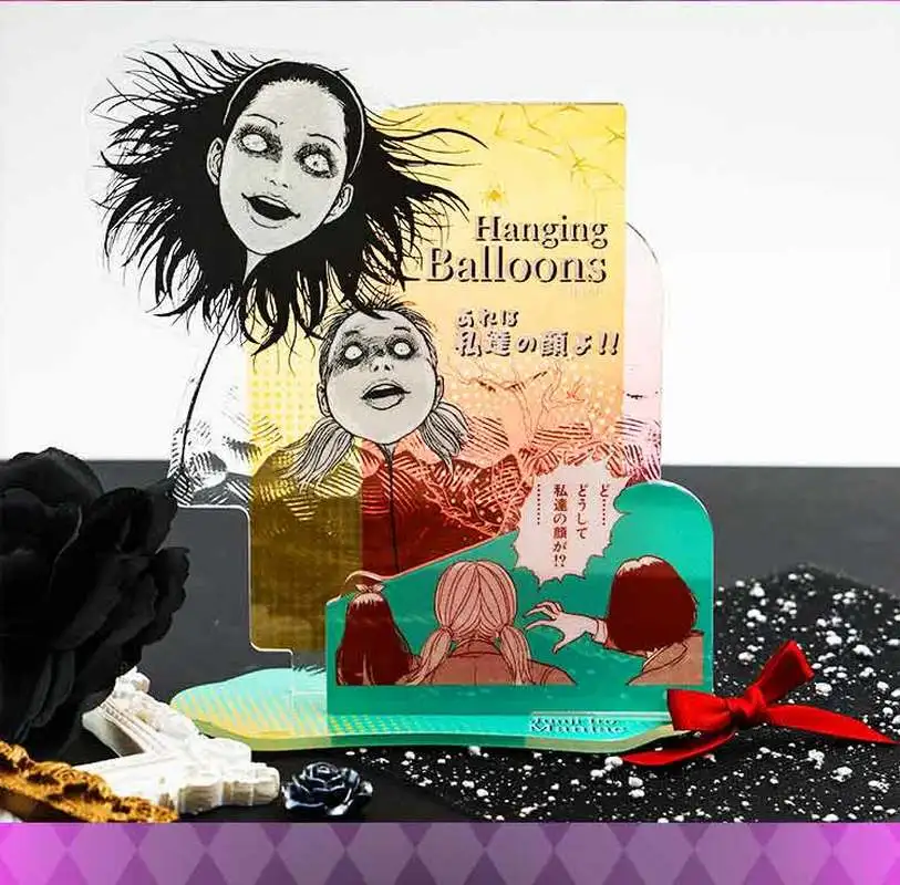 

In Stock Genuine Junji Ito Maniac Cartoon Acrylic Stand Plaque Tomie The Boy At The Crossroads Hanging Balloons Stand Ornament