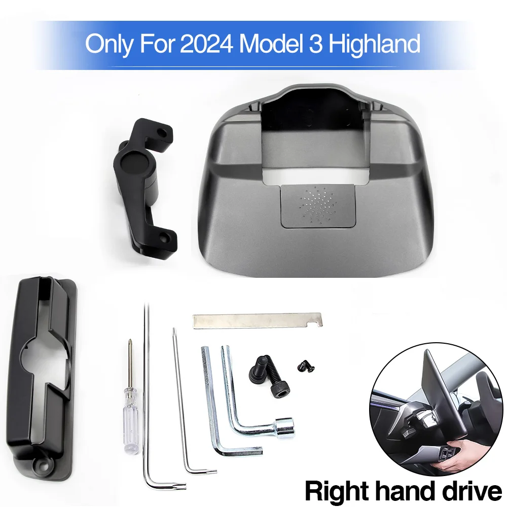 Scherm Roterende Beugel voor Tesla 2017-2024 Model Y Model 3 Swivel Mount Highland Display Roterende Kit Monitor Draaien houder