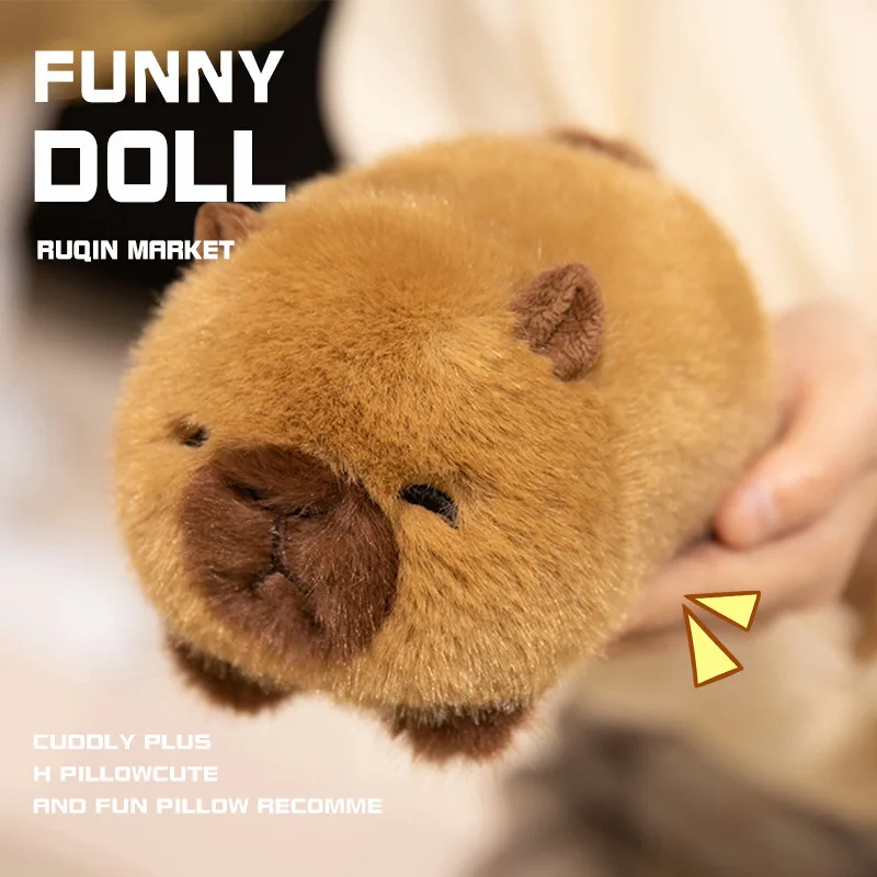 Cute Lying Animals Red Panda Fox Sloth Cat Soft Plush Dolls Stuffed Capybara Pig Plushie Baby Toys Gifts for Children