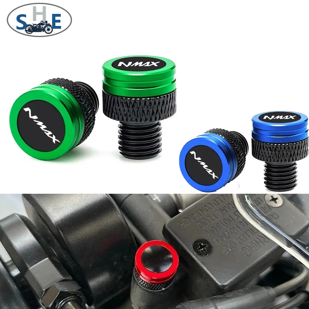 

For Yamaha NMAX 125 155 N-MAX 125 155 Motorcycle CNC Rearview Side Mirror Hole Cap Plug Accessories