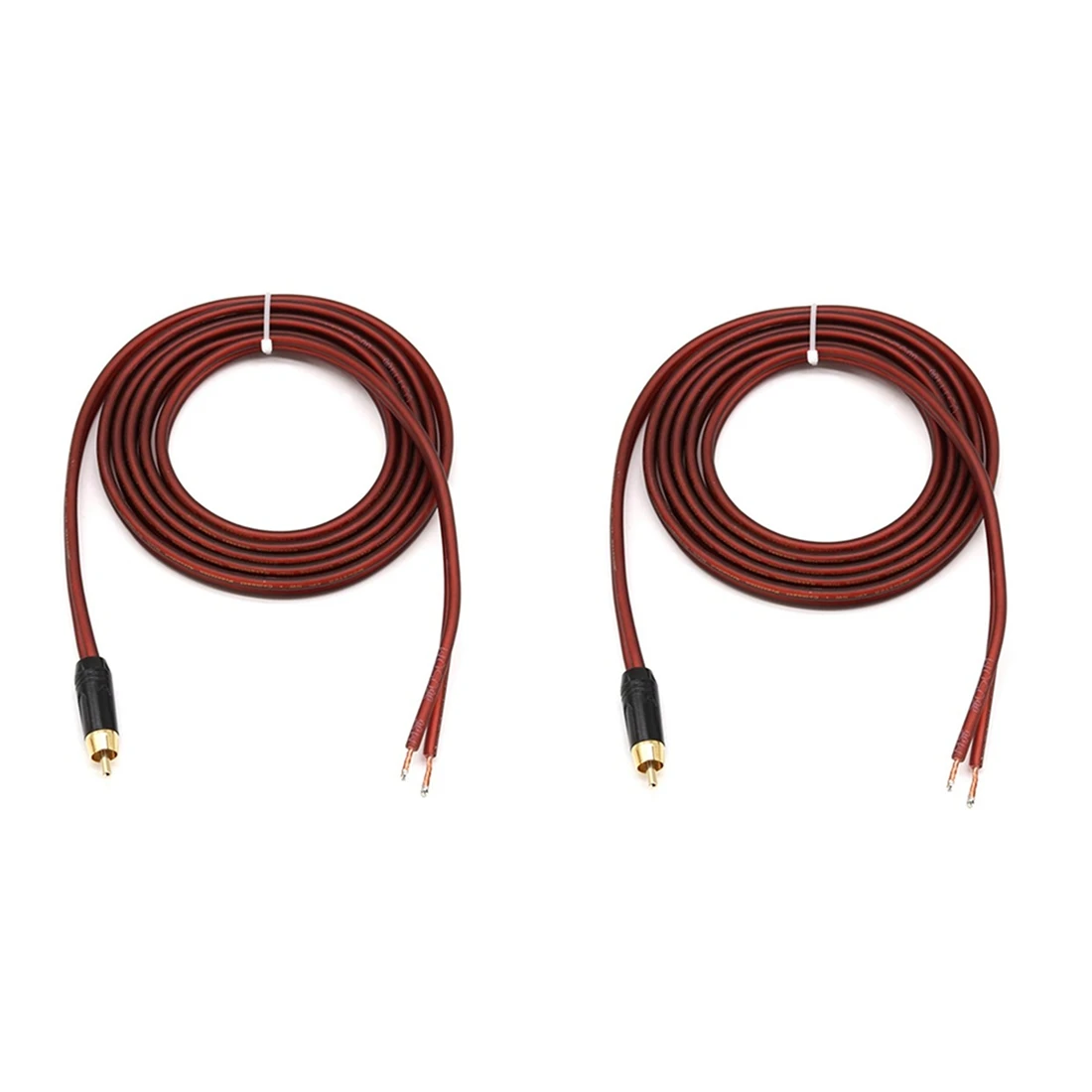 FFYY-2Pcs RCA كابل مكبر الصوت سلك مكبر الصوت سلك إلى قابس RCA ، استبدل محول موصل قابس RCA إلى سلك مفتوح الصوت العاري