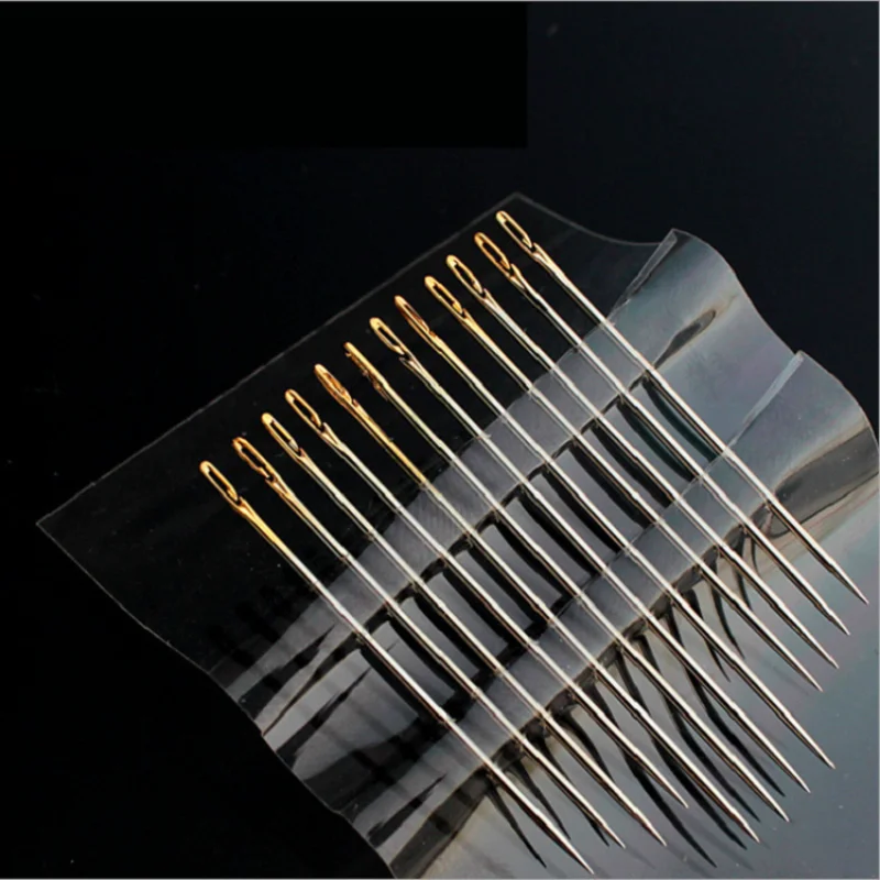 12Pcs/lot Sewing Needles Multi-size Side Opening Stainless Steel Darning Sewing Household Hand Tools Sewing Accessories