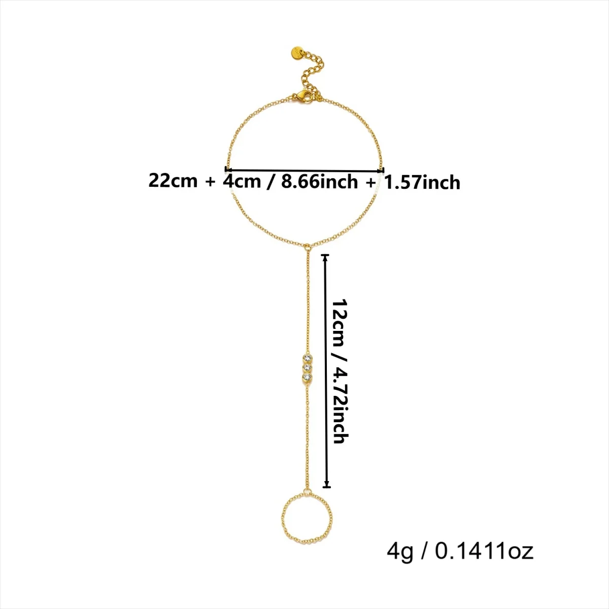 Minimalistische runde Zirkon-Fingerarmbänder aus Edelstahl für Damen und Herren, geometrischer ovaler Kristall-Blumenring, Armreif, Hochzeitsschmuck – Detail 38