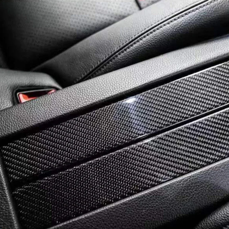 2pc Dry Carbon Fiber Rear Seats Storage Box Cover for Porsche Panamera 971 2017-2023